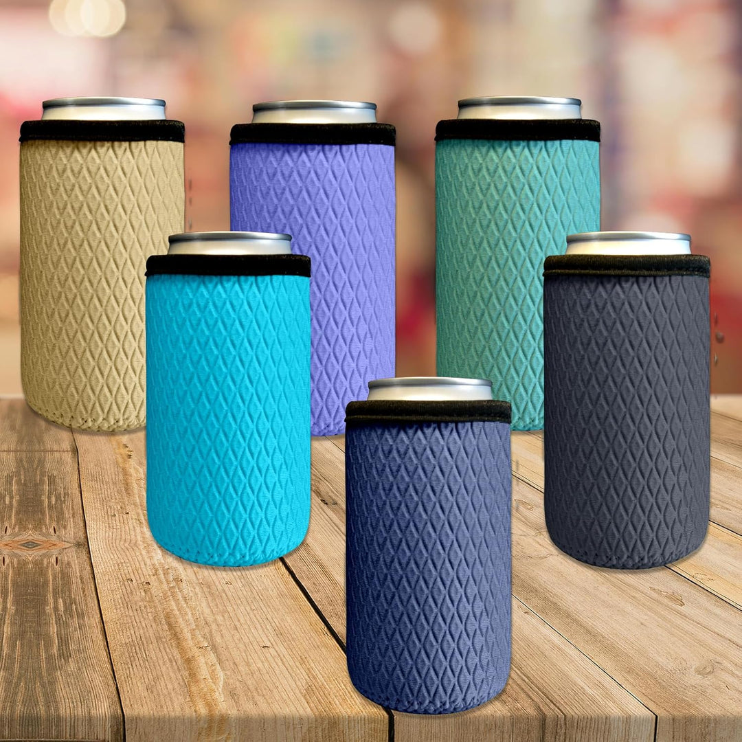 6 x 500ml/16oz Can Dosenkühler, Isolierte Neopren Dosenkühle für Bierflasche, Wiederverwendbar Rutsc