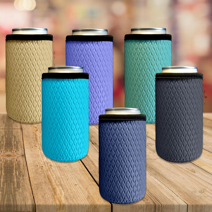 6 x 500ml/16oz Can Dosenkühler, Isolierte Neopren Dosenkühle für Bierflasche, Wiederverwendbar Rutsc