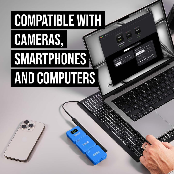 RØDE Wireless GO (Gen 3) – Kompakter kabelloser Mikrofon – Kristallklarer Klang, 32-Bit Float Aufnah