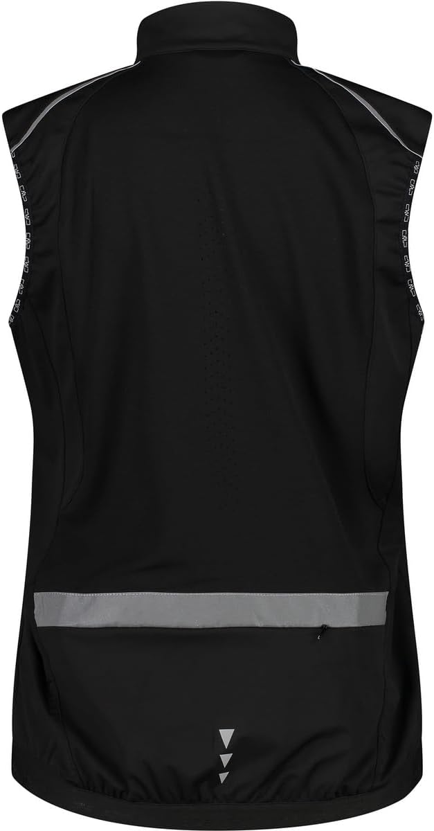 CMP Damen Softshell Weste Outdoorweste XXL Nero, XXL Nero