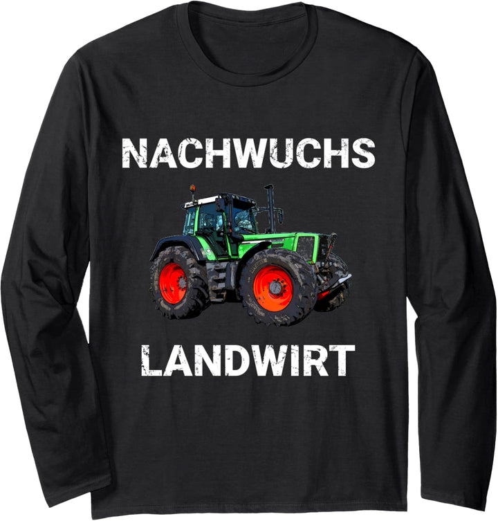 Traktor Nachwuchs Landwirt Trecker Sohn Kind Landwirtschaft Langarmshirt