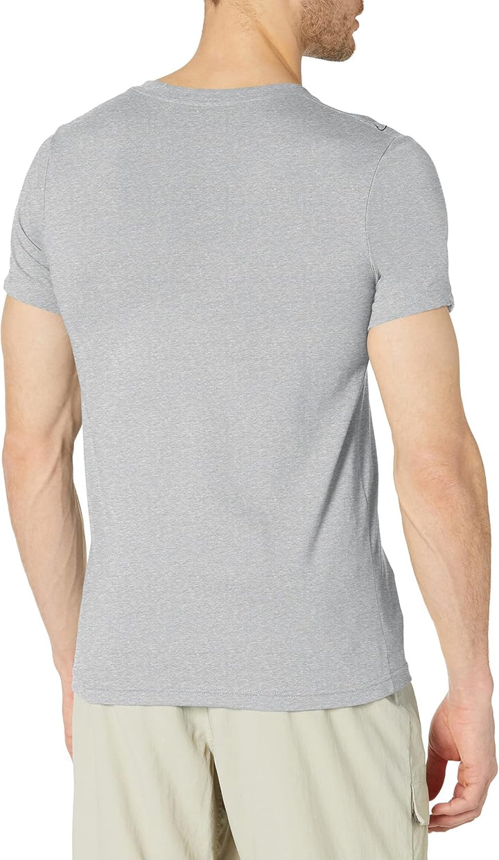 HUK Herren Short Sleeve Tee | Performance Fishing T-Shirt kurzärmelig L Fly Label – Overcast Grey He
