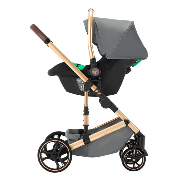 kinderwagen 3 in 1 Kombikinderwagen für Neugeborene robustes leichtes Aluminiumgestell geeignet bis