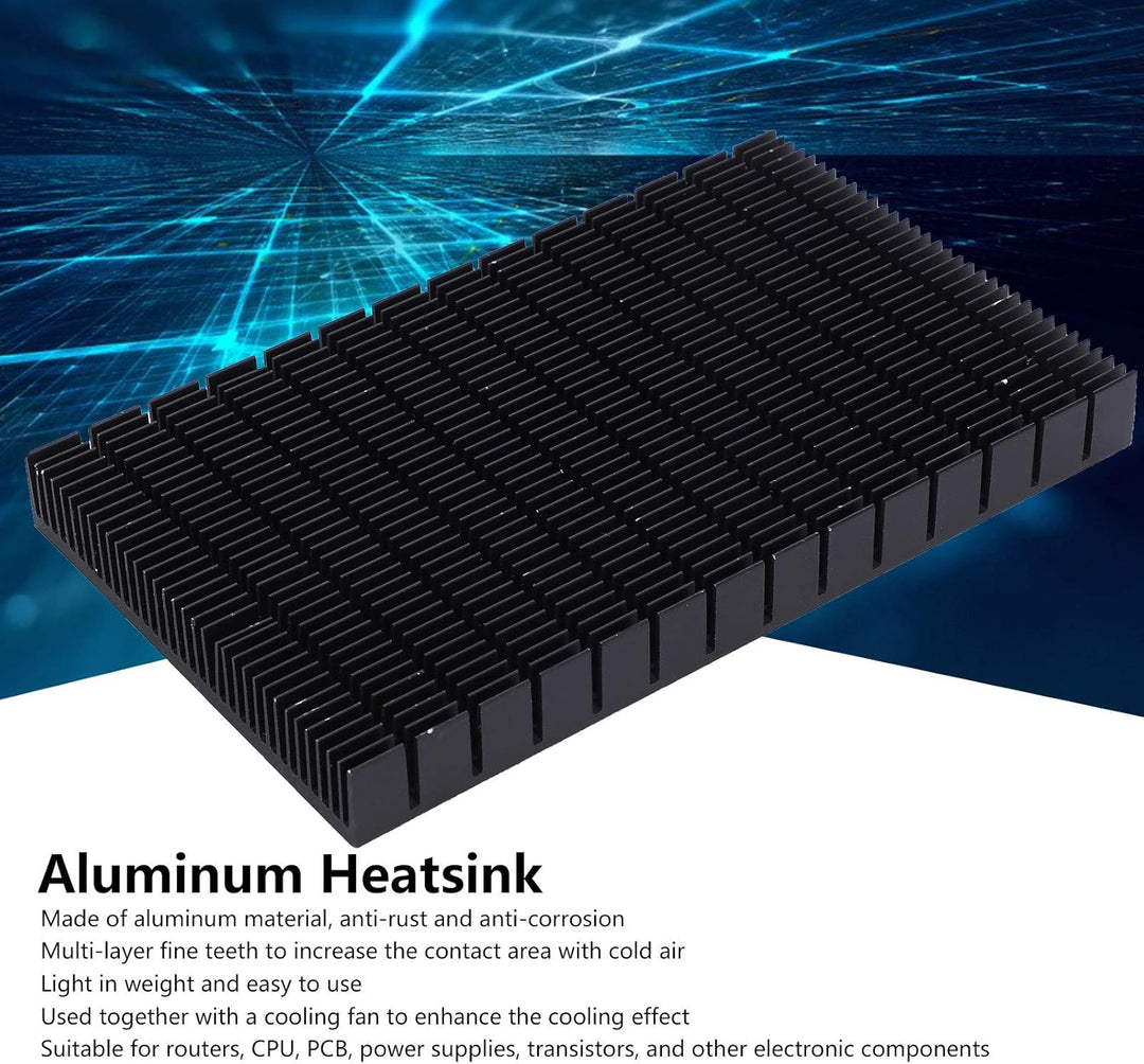 Hilitand Aluminium Kühlkörper Netzteil Kühlung Modual Black Cooler Heat Board Radiator Heatsink P90