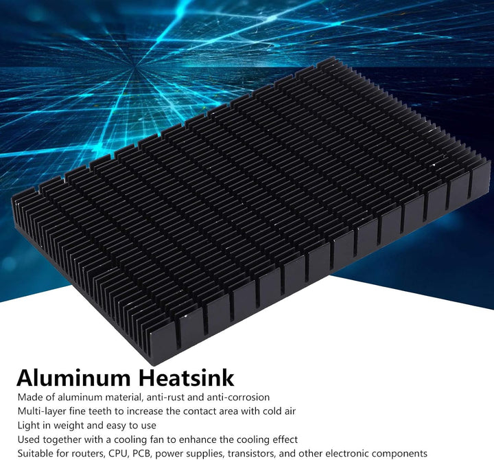 Hilitand Aluminium Kühlkörper Netzteil Kühlung Modual Black Cooler Heat Board Radiator Heatsink P90