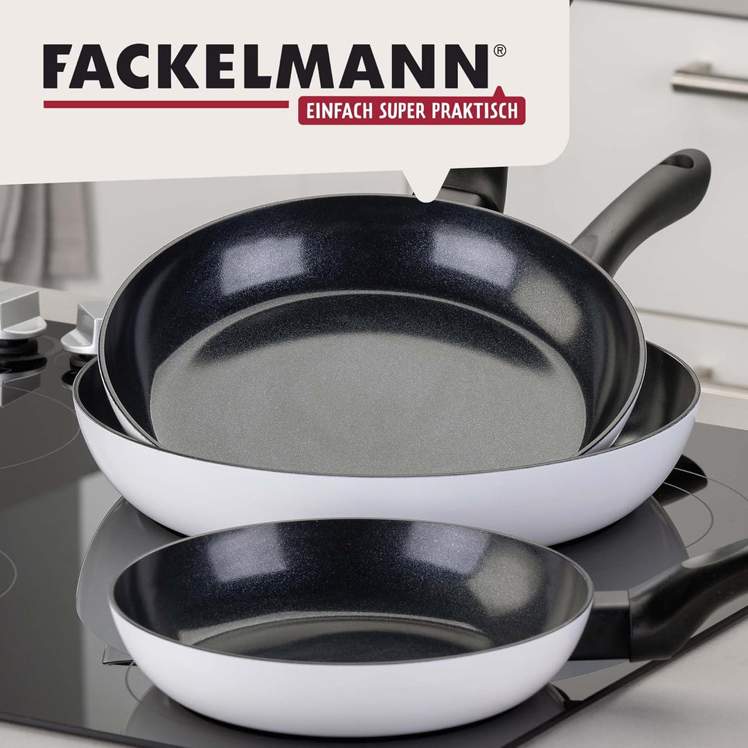 FACKELMANN Bratpfanne Arcadalina 28cm – Antihaft-Pfanne aus 90% recyceltem Aluminium mit ergonomisch