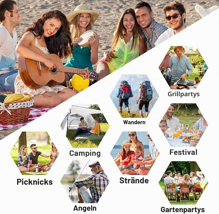 Picknickdecke Wasserdicht Stranddecke Picknickdecken Picknickmatte Rot Weiss Kariert Piknik Decke Ca