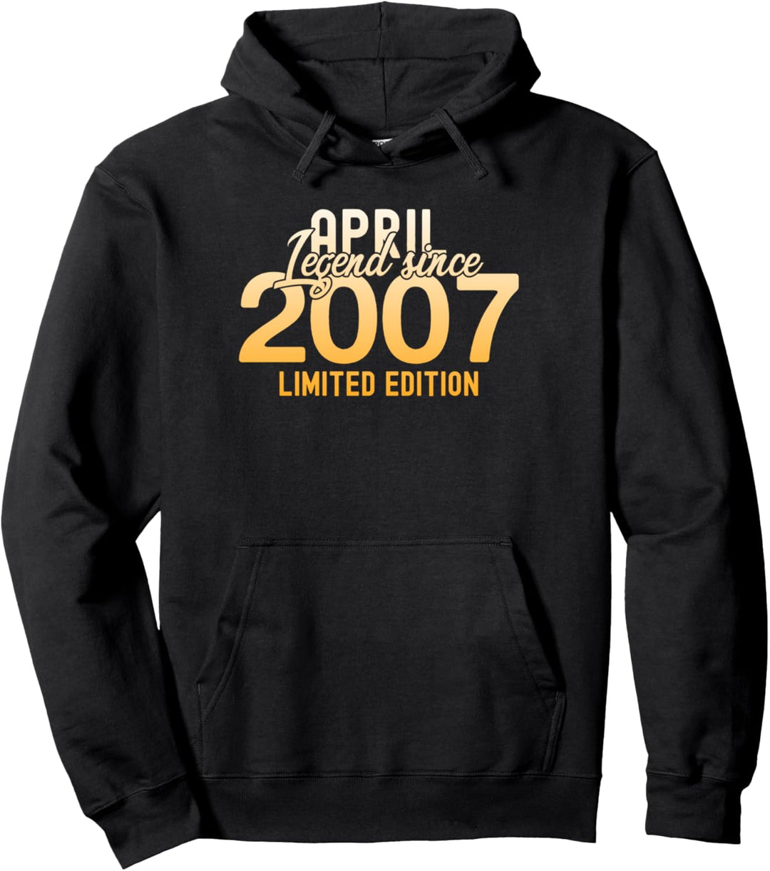 Party Deko Damen und Herren Legend since April 2007 Pullover Hoodie