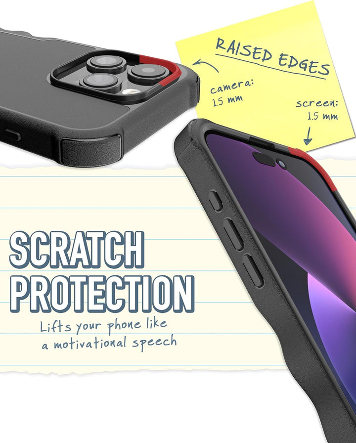 smartish GZ23MX-BLACK - Handyhülle Schwarze Krawatte Affäre iPhone 15 Pro, Schwarze Krawatte Affäre