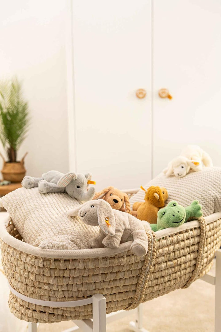 Steiff 242656 Floppy Trampili Elefant, 20cm, Gray Violet, Plüschtier liegend, Floppy
