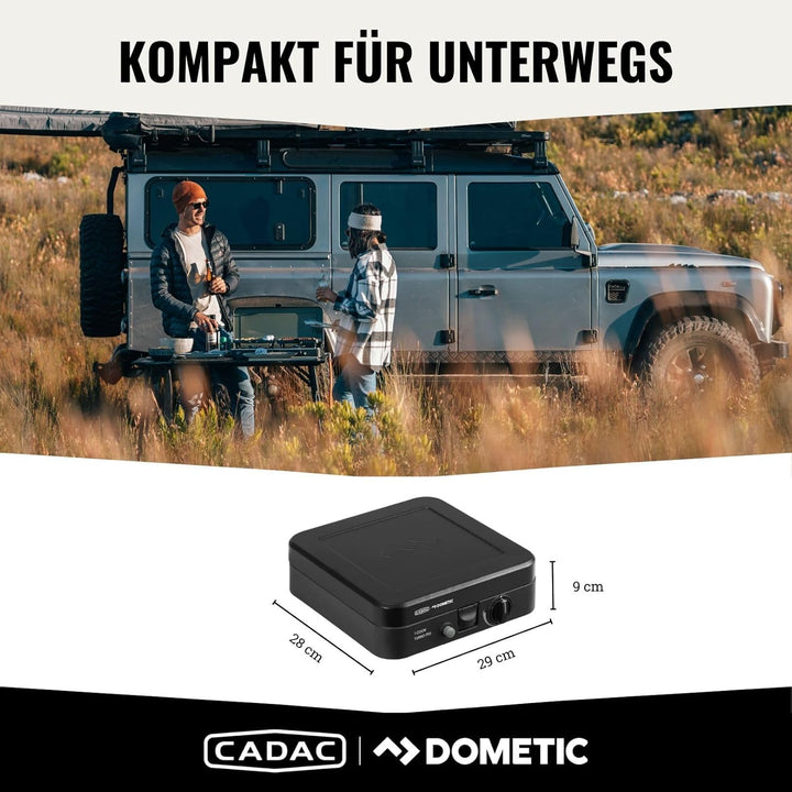 CADAC - 1 Cook Turbo FFD Stove - 50mBar - Grillen - Tragbare Grills - Kochfläche aus Edelstahl - Ink