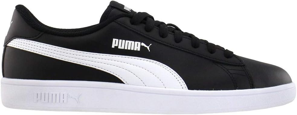 PUMA Herren Smash 2Sneaker 42.5 EU L Schwarz Weiss, 42.5 EU L Schwarz Weiss