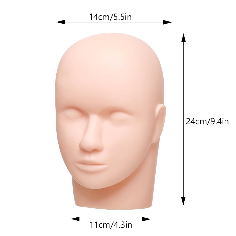 Frisierkopf, Trainingsköpfe für Friseure Trainingskopf für Kosmetologie Kahler Puppenkopf Mannequin