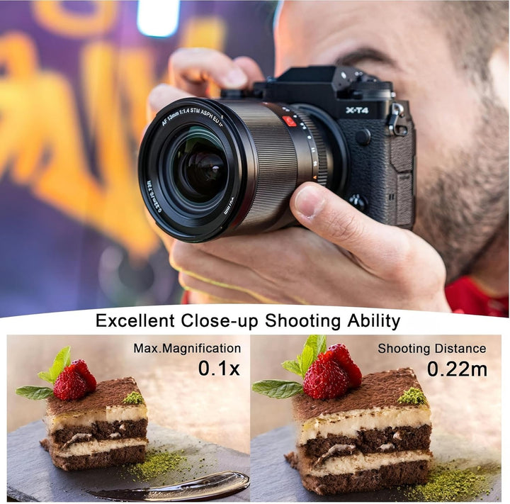 VILTROX 13mm F1.4 f/1.4 Autofokus Objektiv Ultraweitwinkel APS-C Grosse Blende Augenfokus Prime Obje