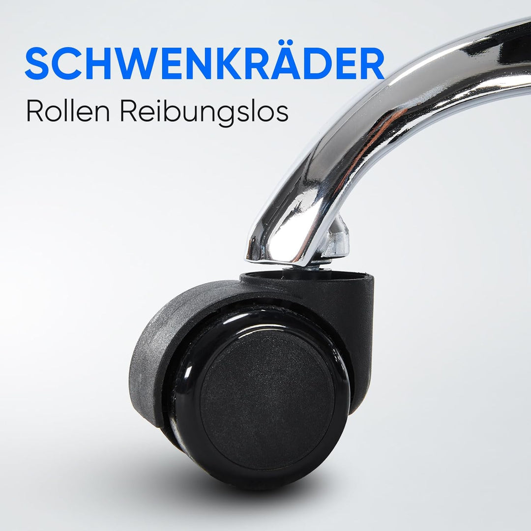 Bürostuhl Ergonomisch, Schreibtischstuhl aus Netzgewebe mit Kopfstütze, Fussstütze und 3D-Armlehnen,