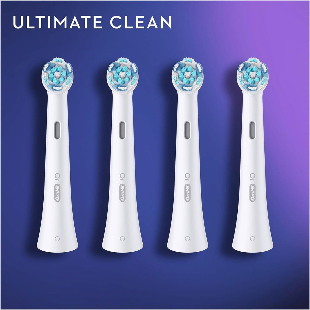 Oral-B iO Ultimate Clean Zebbürstenspitze, Packung mit 4 Stück