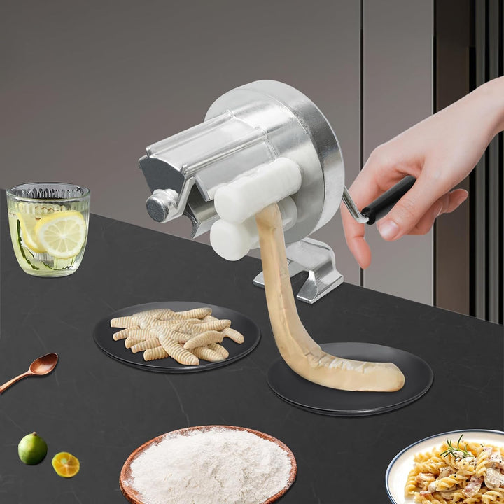 Cavatelli Maker Maschine, Manuell Pasta Maschine, Nudelmaschine aus Alu mit Tischklemme, Nudelpressm