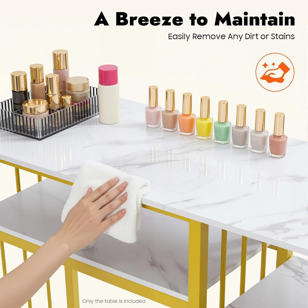 Nageltisch, Profi Manikürtisch für Nageldesign, 3 Schubladen