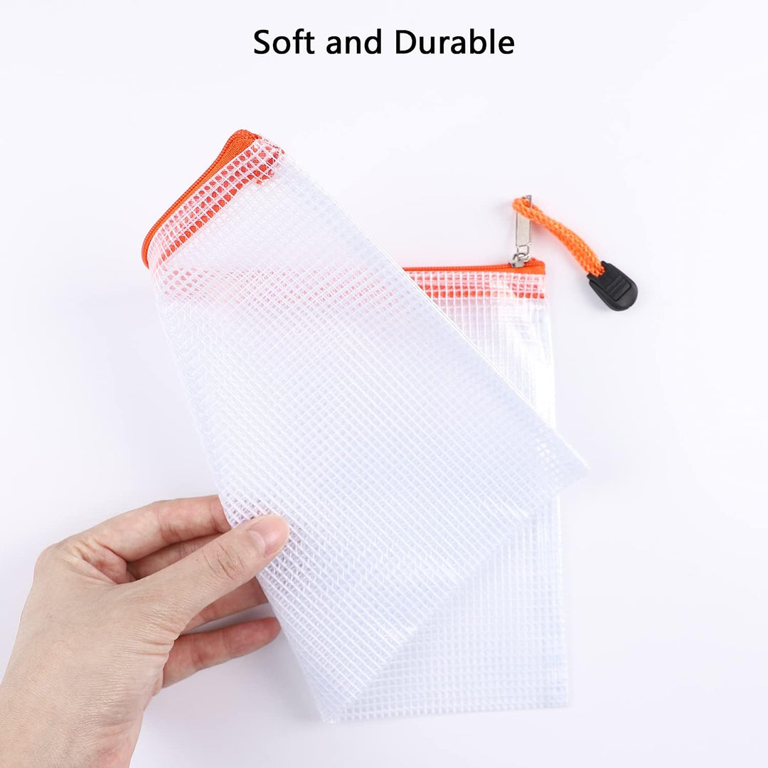 24 Stück Kunststoff-Brieftaschen, kleine Reissverschluss-Brieftaschen, Kunststoff-Ordner, Druckversc