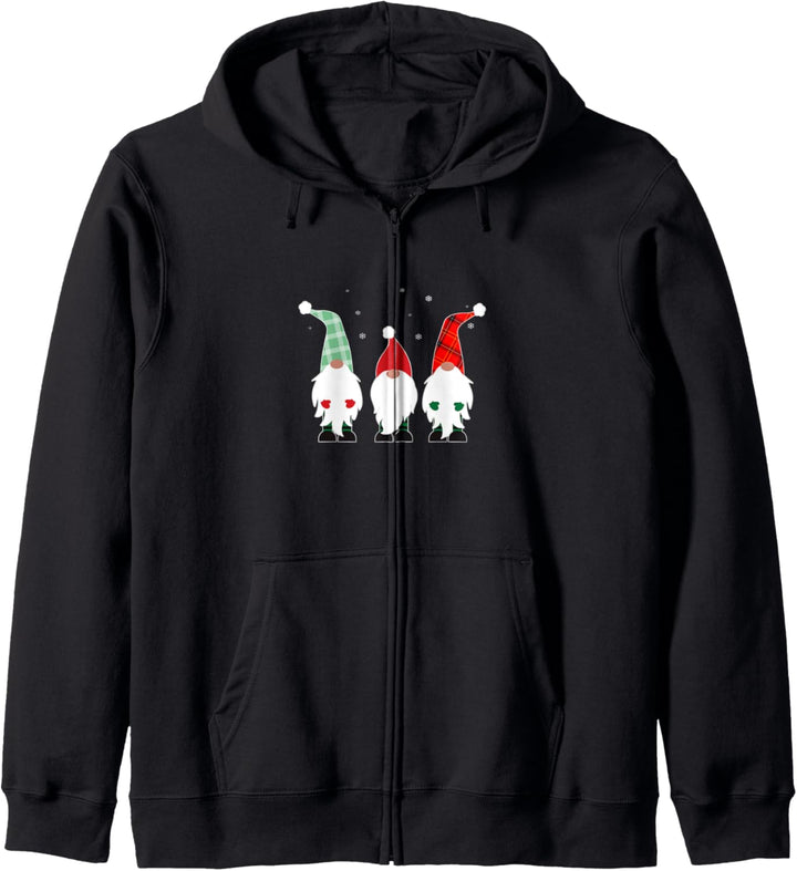 Niedlicher Weihnachtswichtel, Weihnachts-/Winter-Design. Kapuzenjacke