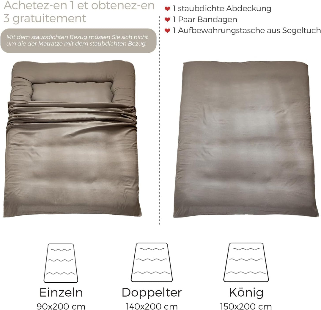 MAXYOYO Japanische Futon-Matratze, Dicke Tatami-Matte, Isomatte, faltbar, aufrollbare Matratze, Schl