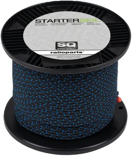 Starterseil Seilzug 3,0 mm x 100 m blau für Motorsägen & Rasenmäher