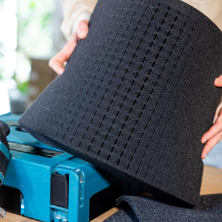 HMF ODR100 Koffereinlagen mit Rasterschaumstoff für Outdoor-Fotokoffer | 3er Set | 31 x 23 cm, 31 x