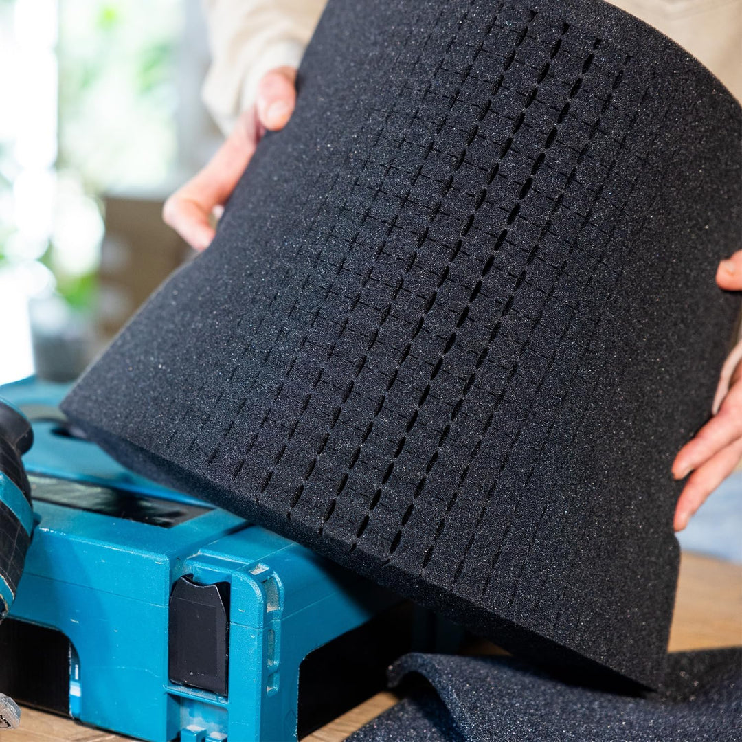 HMF ODR100 Koffereinlagen mit Rasterschaumstoff für Outdoor-Fotokoffer | 5er Set | 51 x 35 cm, 51 x
