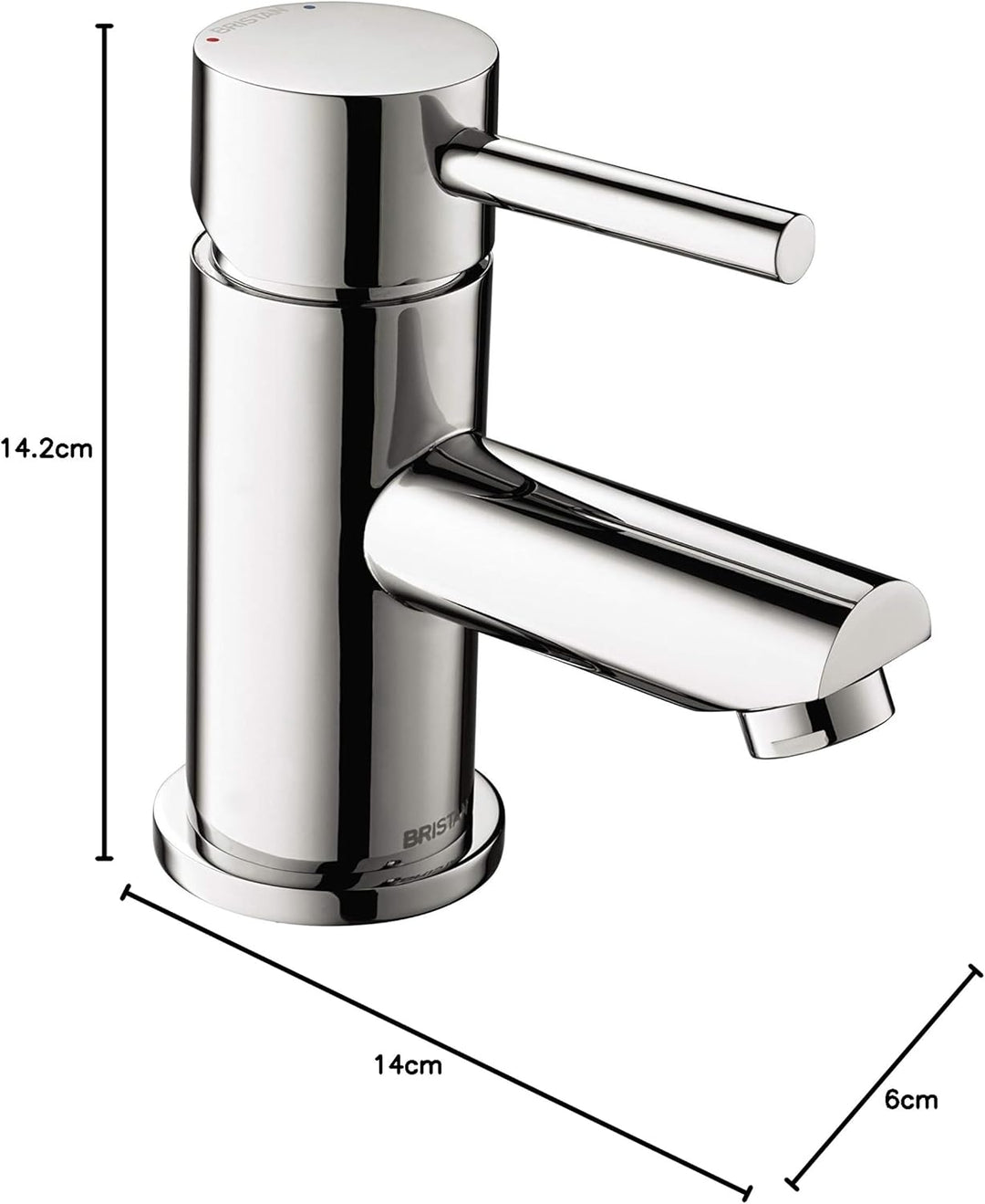 Bristan BTZ BAS C Blitz Waschtischarmatur Chrom, Basin Mixer, Basin Mixer