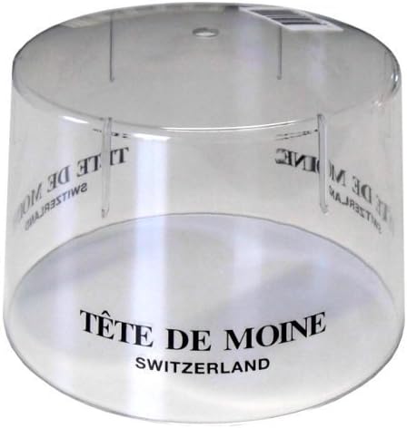 Käsehobel mit Kunststoffhaube für Tete de Moine Käse und Choco Roulette