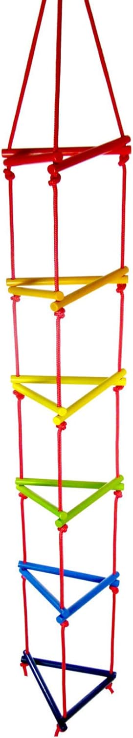 Hess Holzspielzeug 31107 - Strickleiter aus Holz, dreieckig, handgefertigt, für Kinder ab 3 Jahren,