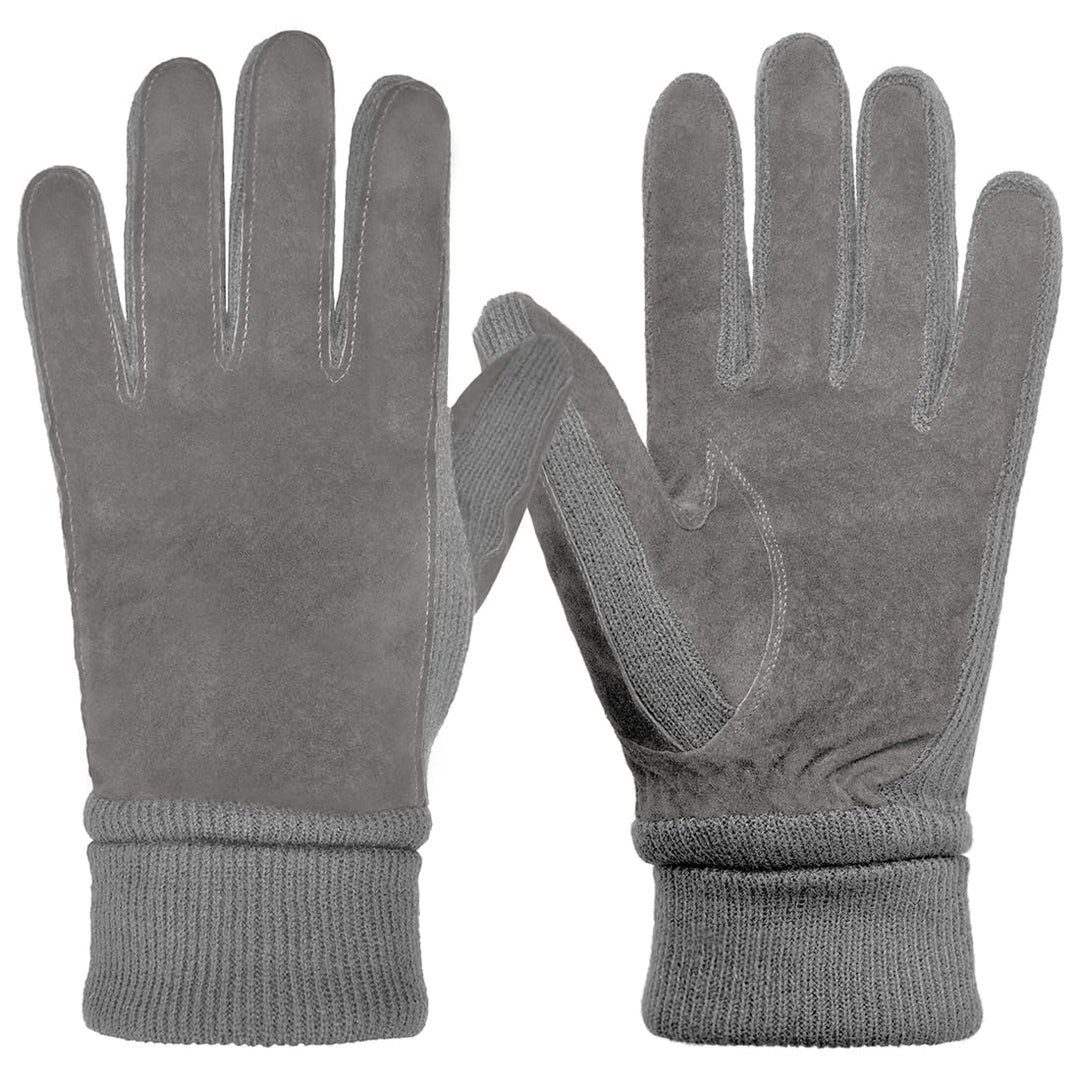 Harssidanzar Damen Winter Wildleder Handschuhe Thermal Wolle Fleece gefüttert Outdoor Wärme SL024EU