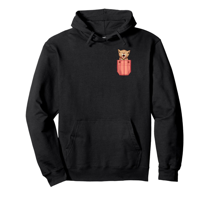 Lustige Katzenfigur mit Katzenmotiv Pullover Hoodie