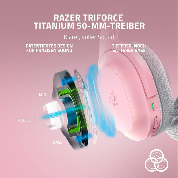 Razer Barracuda - Kabelloses Multiplattform-Headset für Gaming und Mobile Geräte (SmartSwitch Dual W