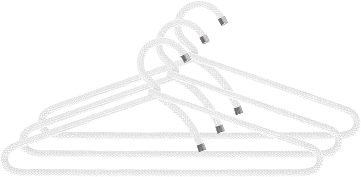 Peppermint Products Hanger | 3er Textil-KLEIDERBÜGEL-Set aus Seil | Rutschfester Designer-Bügel f. J