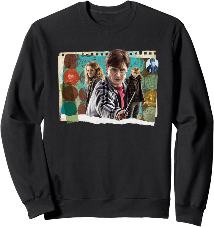 Harry Potter Harry, Hermoine, and Ron Photo Collage Sweatshirt