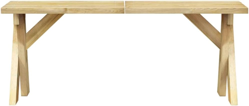 Bussandri Exclusive - Gartenbank 110 cm Kiefernholz Imprägniert