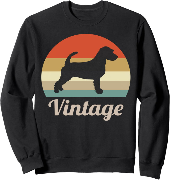 Jack Russell Terrier Vintage Retro Style Hunde Sweatshirt