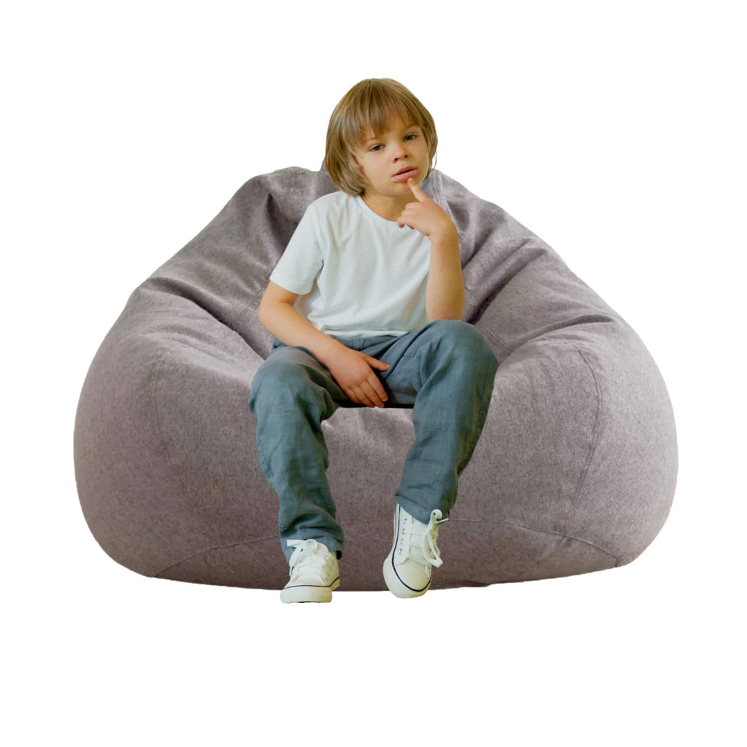 AD.CON Sitzsack mit ECO Füllung Puff Relax-Sessel Sitzkissen Bodenkissen Bean Bag 70x80x50cm 120L Du