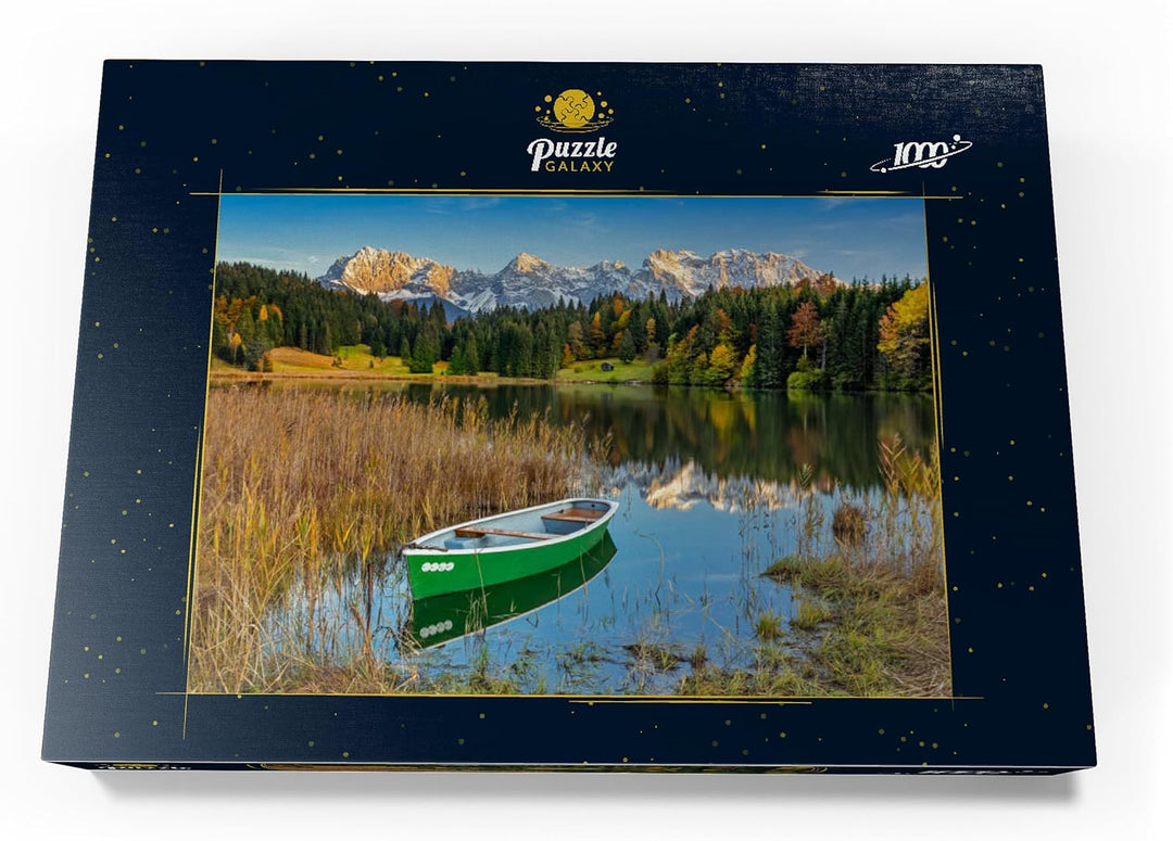 Geroldsee bei Gerold in der Alpenwelt Karwendel, Blick zum Karwendelgebirge - Premium 1000 Teile Puz