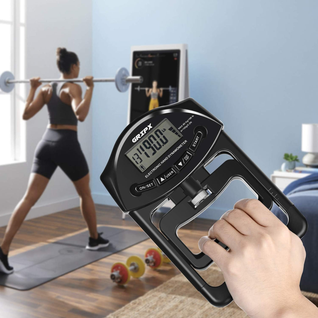 GRIPX Digitaler Handdynamometer Griffstärke-Messgerät Automatische Erfassung der elektronischen Grif