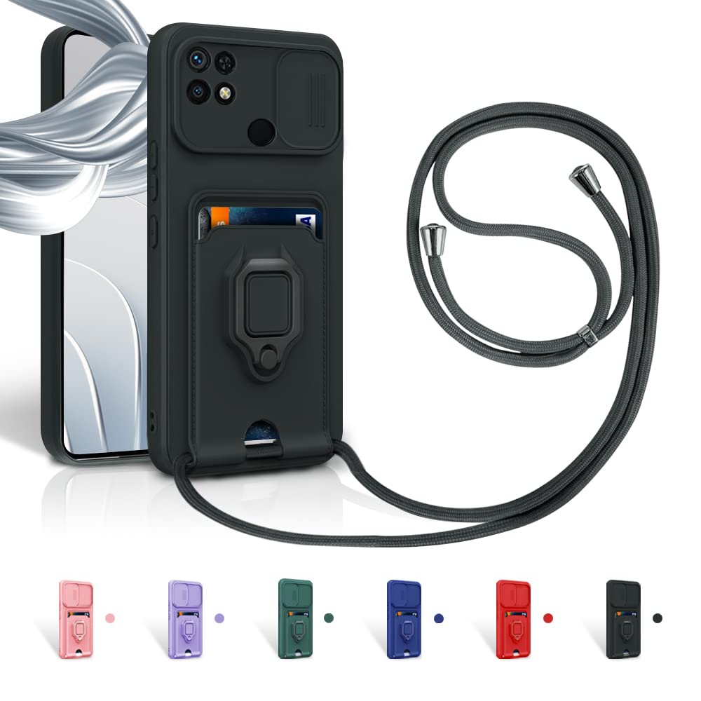 Case für Xiaomi Redmi 10C/Redmi 10 Power 4G Handykette Hüll,Slide kameraschutz,Silikon Handyhülle zu