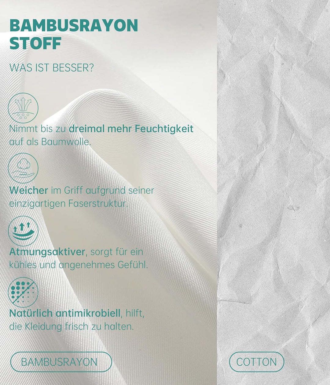 COLORFULLEAF 2er/3er Pack Schlafanzughose Herren Kurz Bambus Pyjamahose Schlafhose Weich Sommer Frei