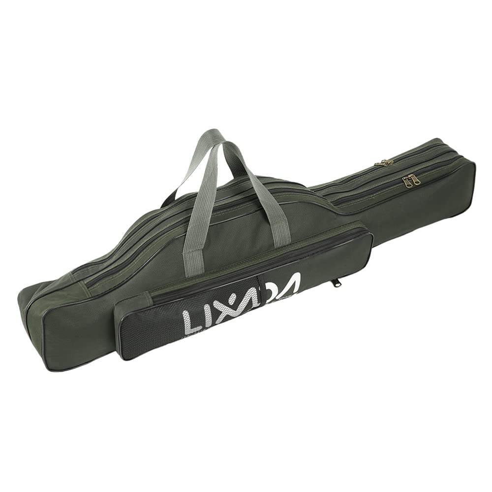 Lixada Tragbare Angeltasche, faltbar, Angelrutentasche, Outdoor-Angeltasche, 100 cm/130 cm/150 cm Gr