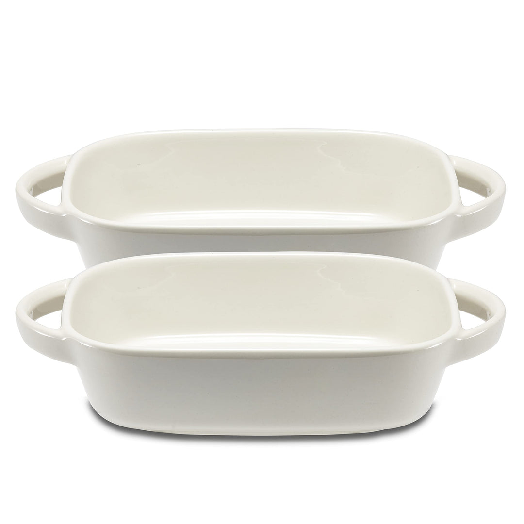 2x Auflaufform Ofenform Backform Klein aus Keramik- Ideal für 2 Personen - Auflaufform für Lasagne T