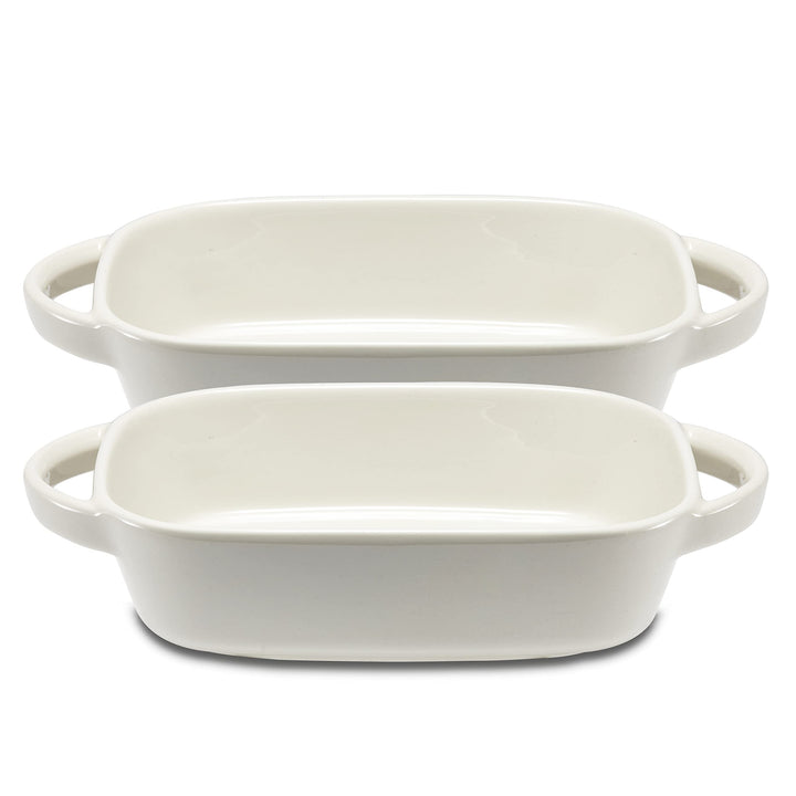 2x Auflaufform Ofenform Backform Klein aus Keramik- Ideal für 2 Personen - Auflaufform für Lasagne T