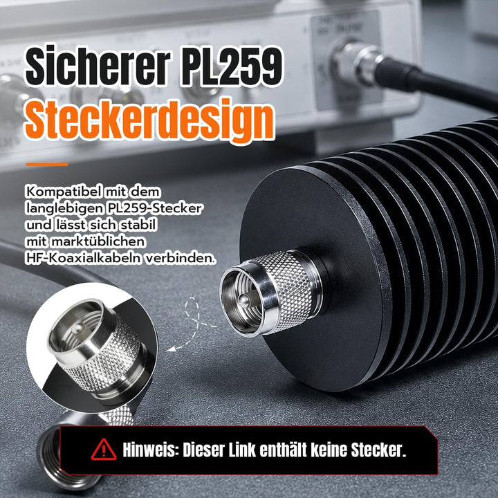 Gam3Gear PL259 Stecker DC auf 1 GHz 100 Watt Dummy Last 50 Ohm Dummy Last