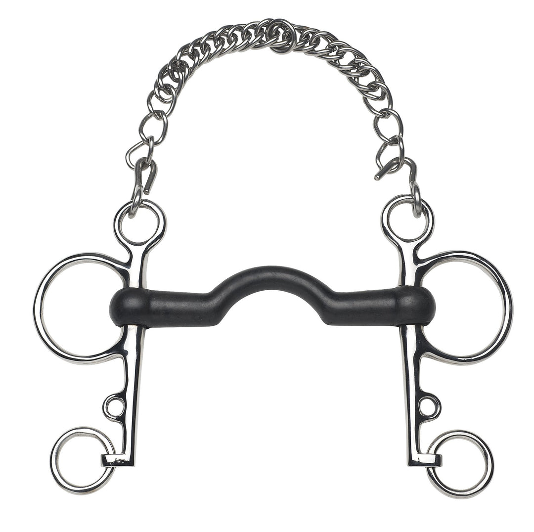 FEELING Stangenpelham mit Zungenfreiheit, Gummimundstück Breite 12,5 cm, Stärke 14 mm, Seitenteile 1