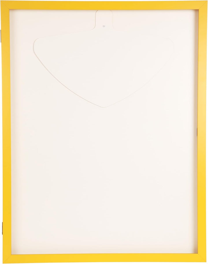 Trikotrahmen mit Drehtür – 'Gelb-Schwarz' - Rückwand Weiss | Grösse: 90x70cm - von vorne bestückbar
