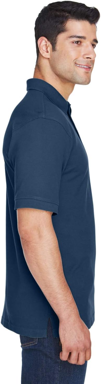 Men's Tall 6 oz. Ringspun Cotton Piqu? Short-Sleeve Polo NAVY 3XT